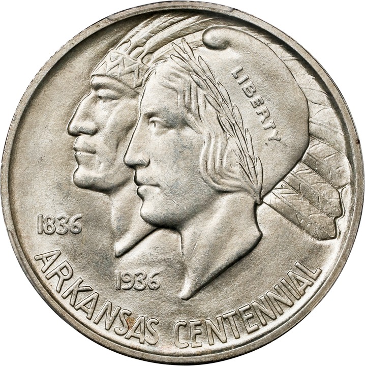 1935-D 50c Arkansas MS68 CAC thumbnail 5