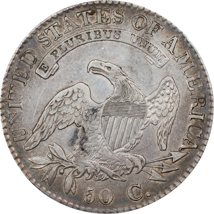 1823 50c Ugly 3 VF35 CAC thumbnail 4