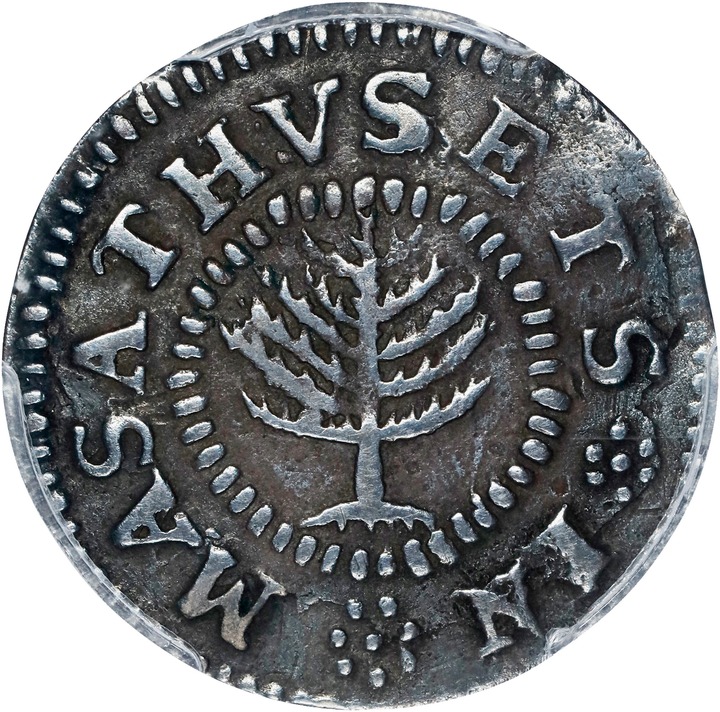 1652 Shilling Pine Tree, Small Planchet MS thumbnail 8