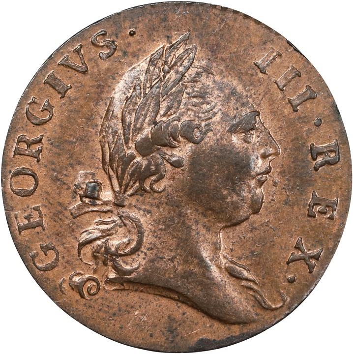 1773 1/2 P Virginia, Period After GEORGIVS MS RB MS66 RB thumbnail 23