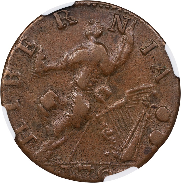 1760 1/2 P Voce Populi, P Below Bust MS BN thumbnail 5