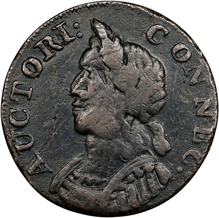 Image for 1786 Copper Connecticut, Mailed Bust, Hercules MS BN G4 BN