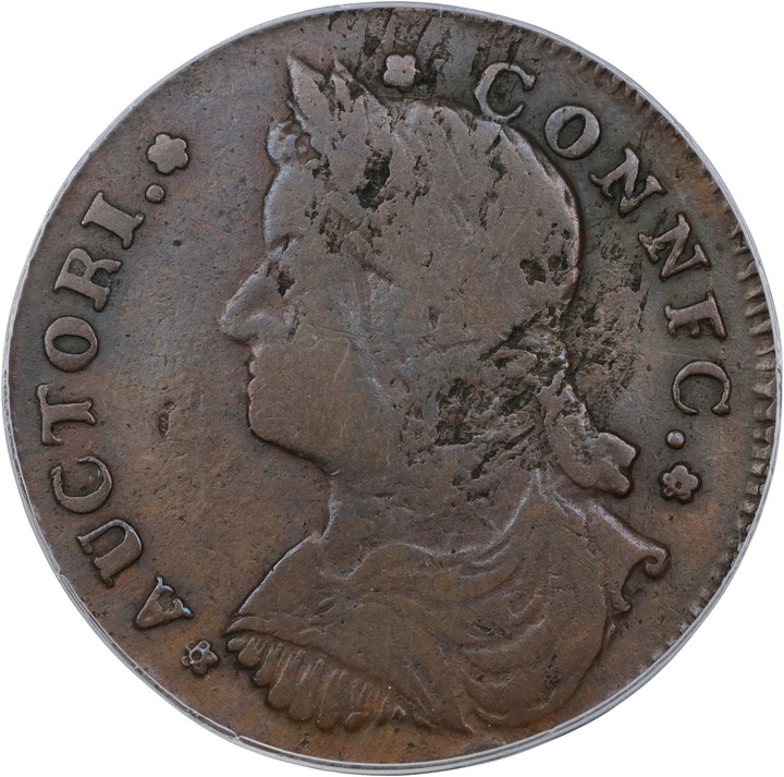 Image for 1787 Copper Connecticut, Draped Bust Left, CONNFC MS BN VF20 BN