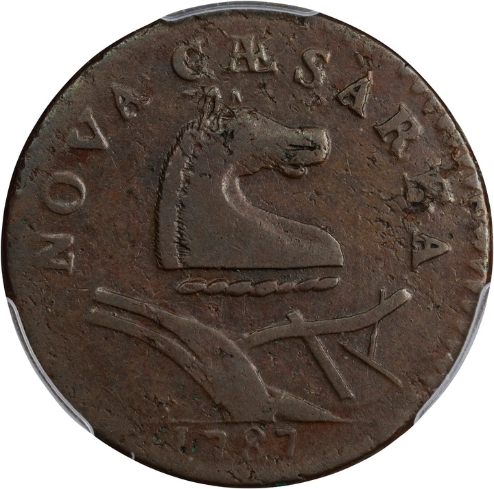 1787 Copper New Jersey, Outline MS BN thumbnail 5