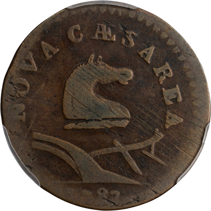 1787 Copper New Jersey, Small Planchet, Plain Shield MS BN thumbnail 11