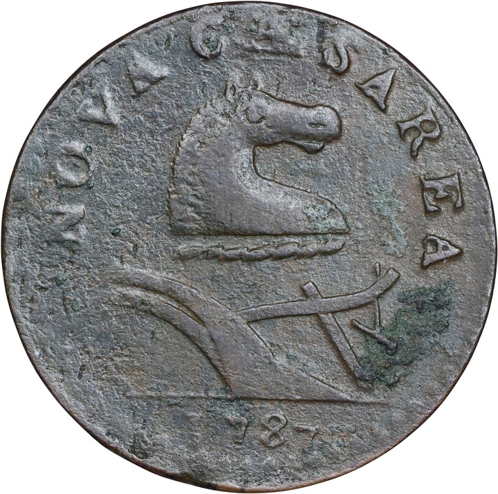 1787 Copper New Jersey, Small Planchet, Plain Shield MS BN thumbnail 13