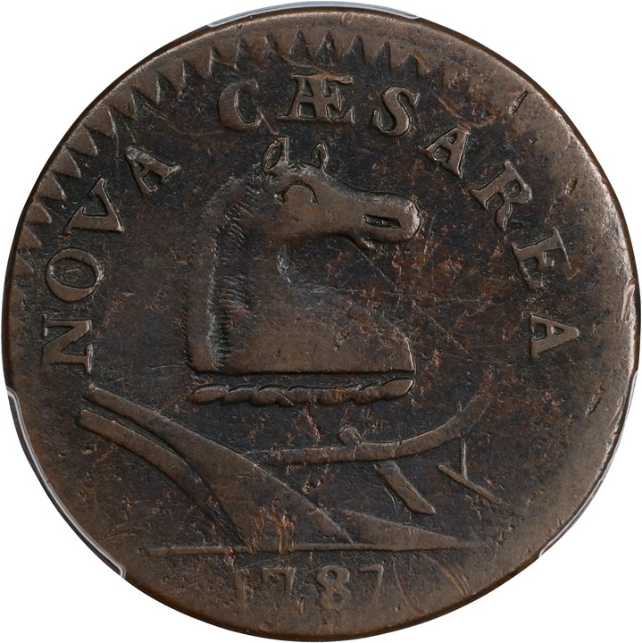 1787 Copper New Jersey, Small Planchet, Plain Shield MS BN thumbnail 14