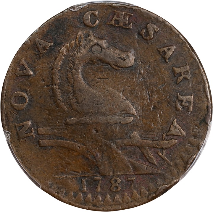 1787 Copper New Jersey, Small Planchet, Plain Shield MS BN thumbnail 16