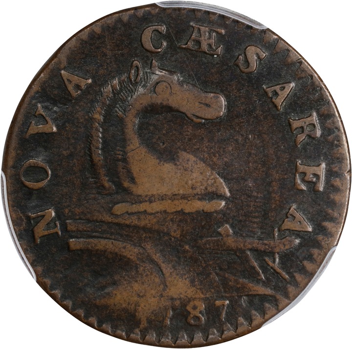 1787 Copper New Jersey, Small Planchet, Plain Shield MS BN thumbnail 17