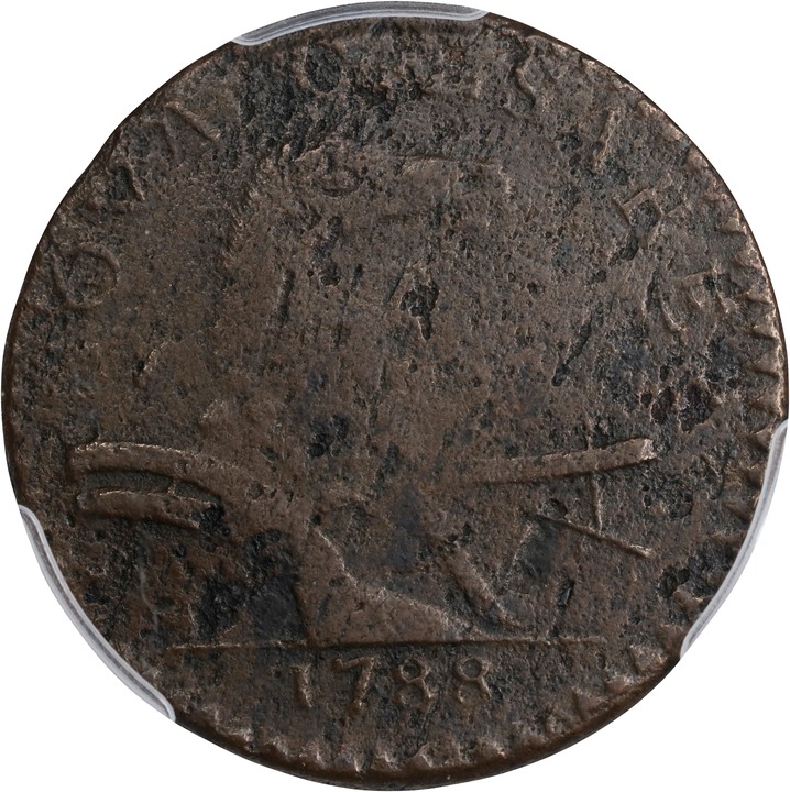 1788 Copper New Jersey, Head Right MS BN thumbnail 2