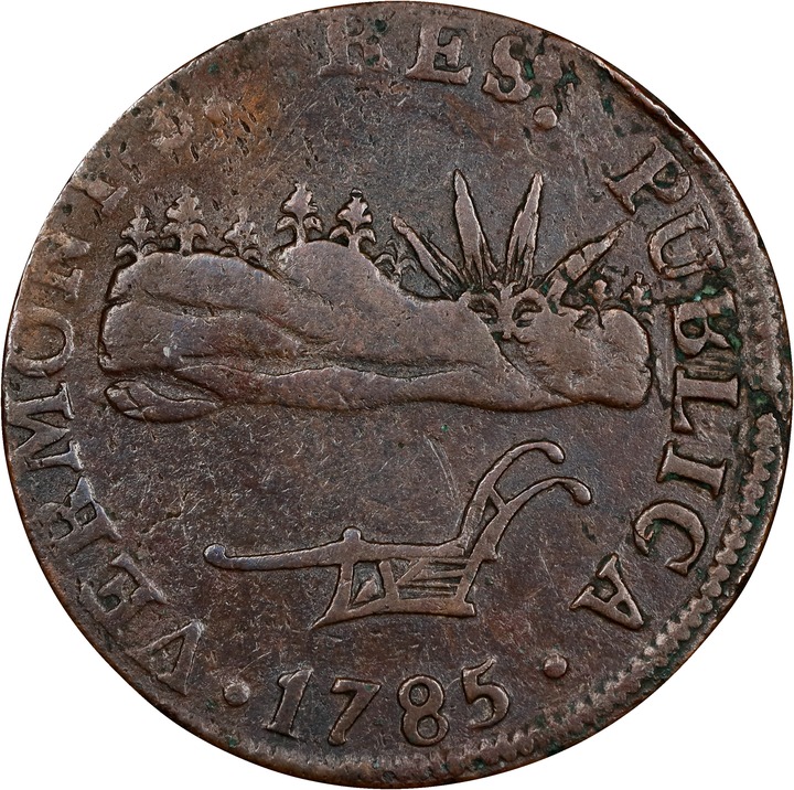 1785 Copper Vermont, VERMONTS MS BN thumbnail 8