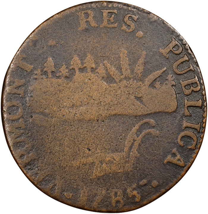 1785 Copper Vermont, VERMONTS MS BN thumbnail 10