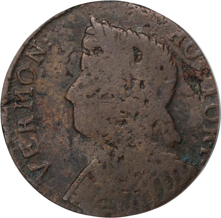 1786 Copper Vermont, Bust Left MS BN thumbnail 2