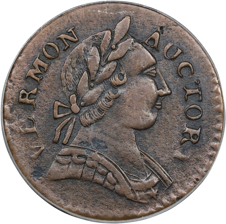 1787 Copper Vermont, BRITANNIA MS BN thumbnail 2