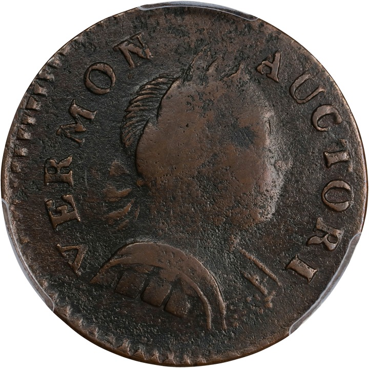1788 Copper Vermont, Bust Right MS BN thumbnail 13