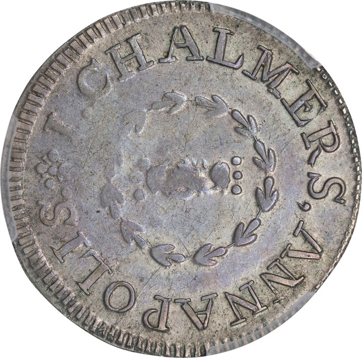 Image for 1783 Shilling Chalmers, Short Worm AU50