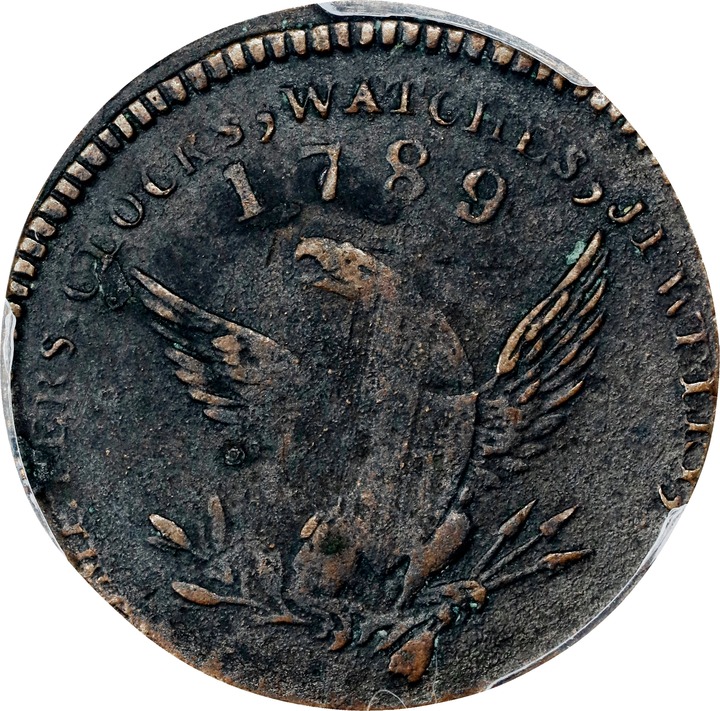 "1789" Token Mott, Thin Plain Edge MS thumbnail 6