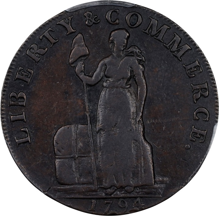 1794 Cent Talbot, Allum & Lee, NEW YORK MS BN thumbnail 4