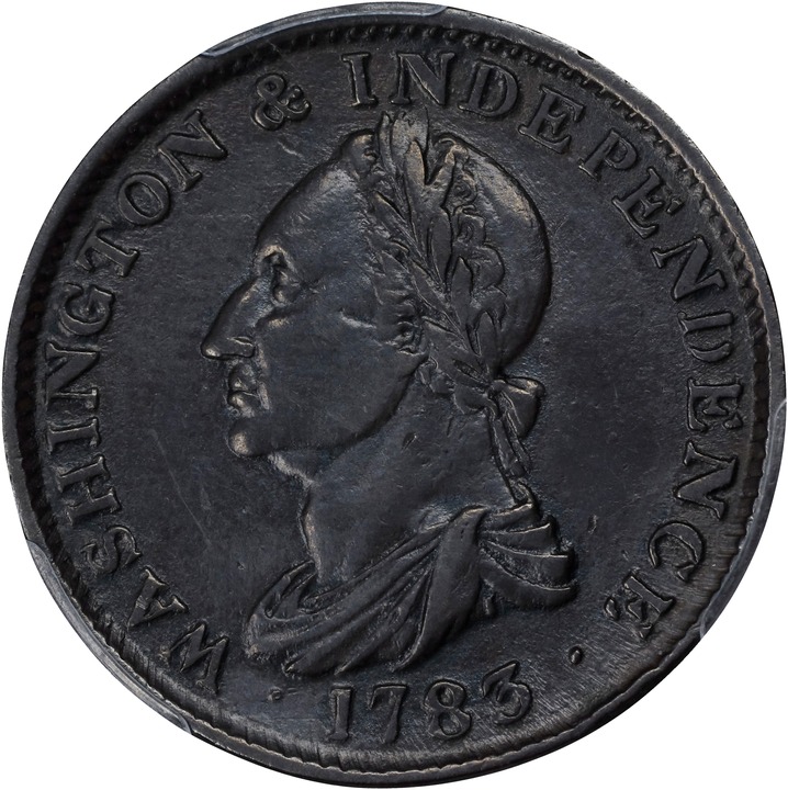1783 Copper Washington, Draped Bust, No Buttons MS BN thumbnail 4