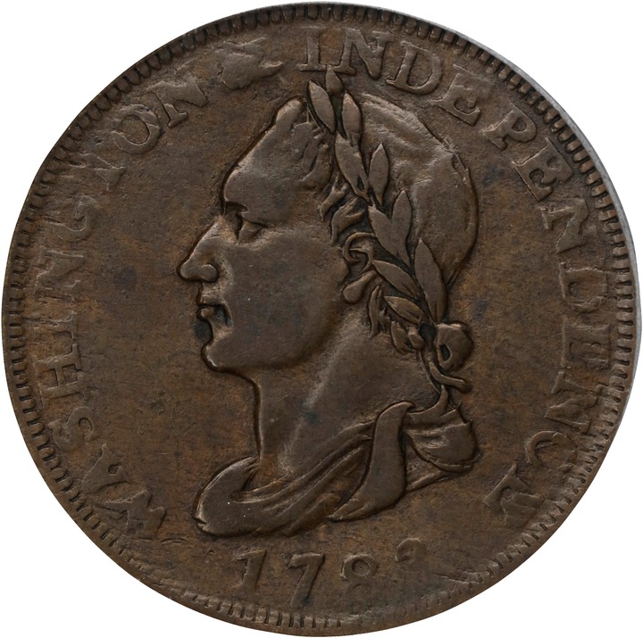 1783 Copper Washington, UNITY STATES MS BN thumbnail 5
