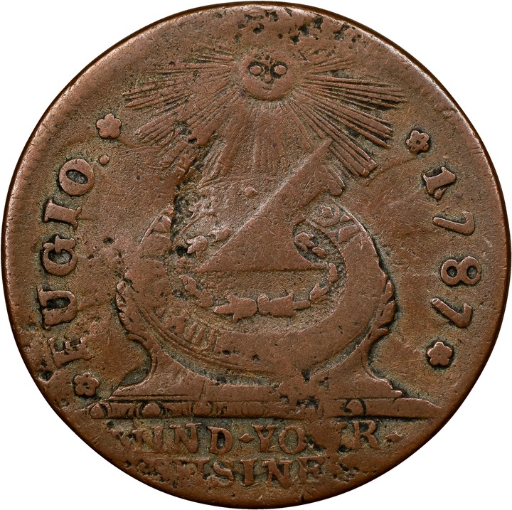 1787 Fugio 1c 4 Cinquefoils, STATES UNITED, 1/1, Newman 10-T MS BN VG10 BN thumbnail 21