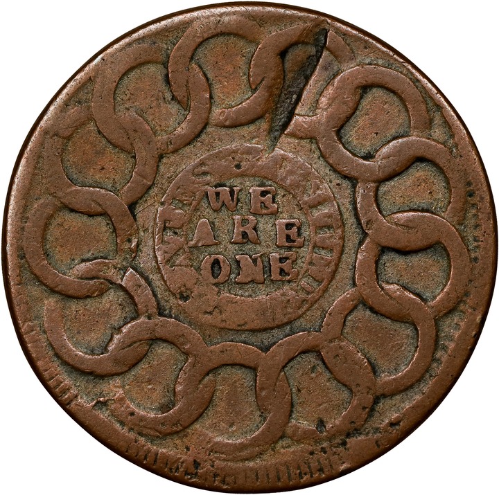 1787 Fugio 1c 4 Cinquefoils, STATES UNITED, 1/1, Newman 10-T MS BN VG10 BN thumbnail 22