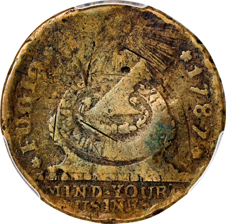 Image for 1787 Fugio 1c 4 Cinquefoils, 8-Pointed Stars MS BN AG2 BN