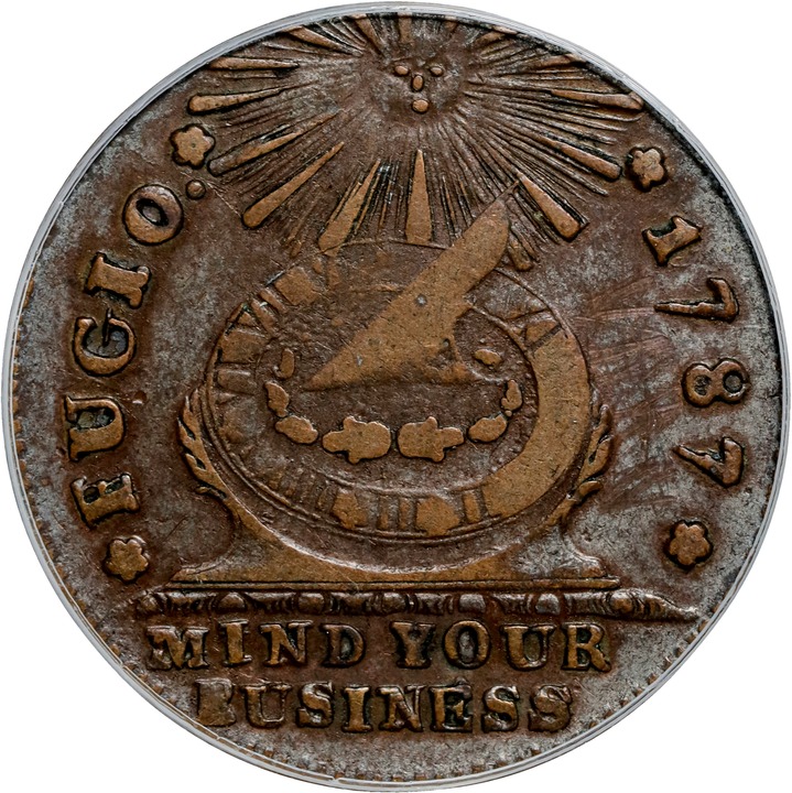 1787 Fugio 1c Club Rays, Rounded Ends MS BN AU58 BN thumbnail 21
