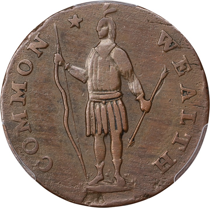 1788 Cent Massachusetts, With Period MS BN thumbnail 6