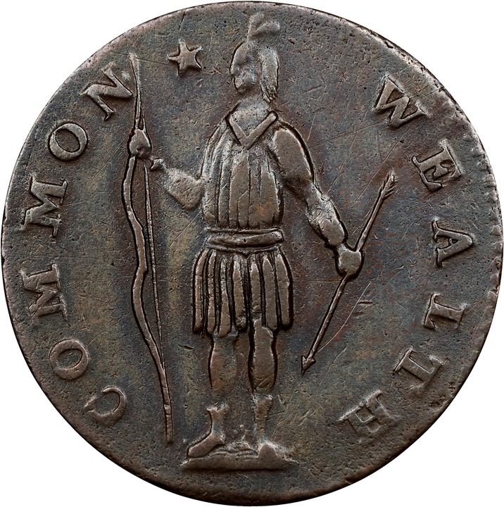 1788 Cent Massachusetts, With Period MS BN thumbnail 8