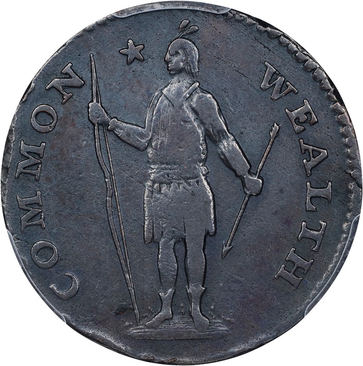 1788 Cent Massachusetts, With Period MS BN thumbnail 10