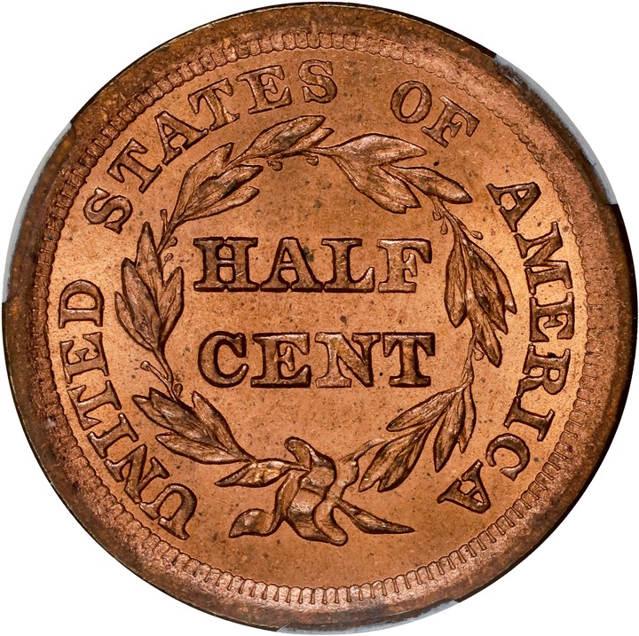 1855 1/2c MS RD MS65 RD thumbnail 8