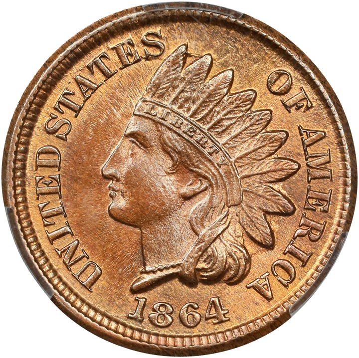 1864 1c Bronze MS RD thumbnail 3