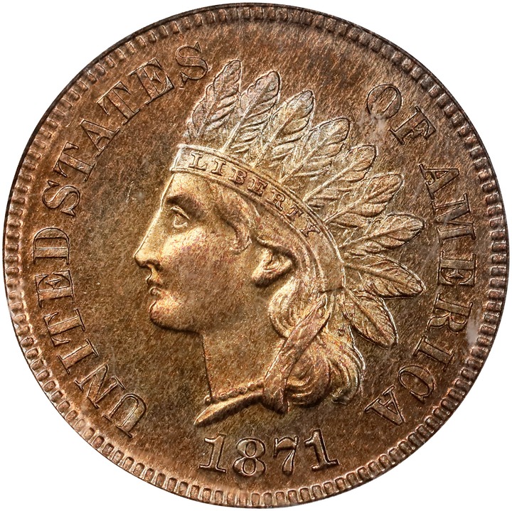 Image for Indian Head Cent 1c Bronze, 1864-1909 PR RD [Type] PR63 RD CAC