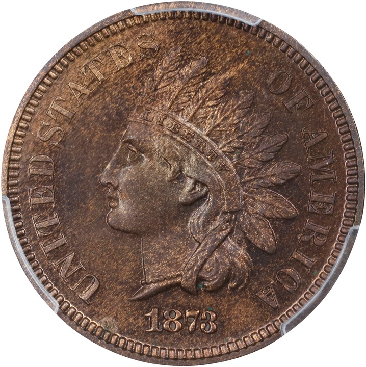 Image for 1873 1c Closed 3 PR BN PR64 BN CAC