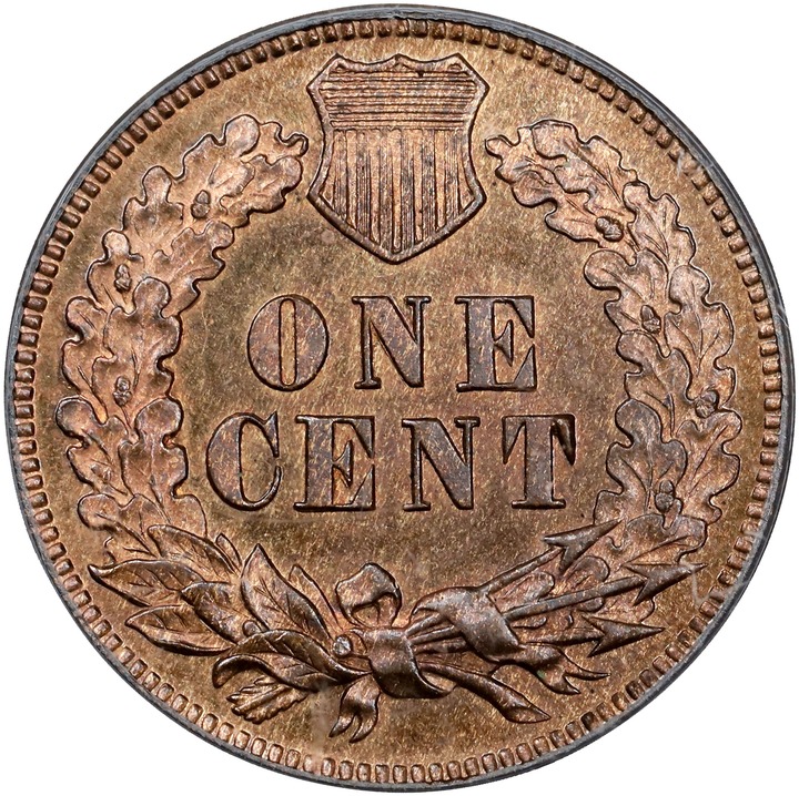 1874 1c PR RB PR64 RB CAC thumbnail 2