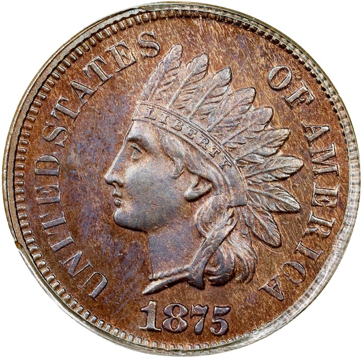 1875 1c PR RB PR64 RB thumbnail 5