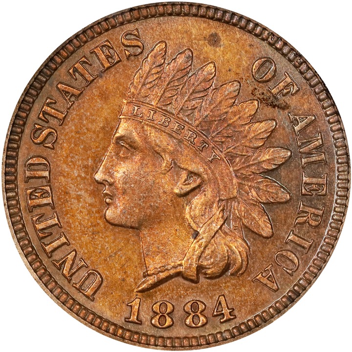 Image for 1884 1c PR RB PR60 RB