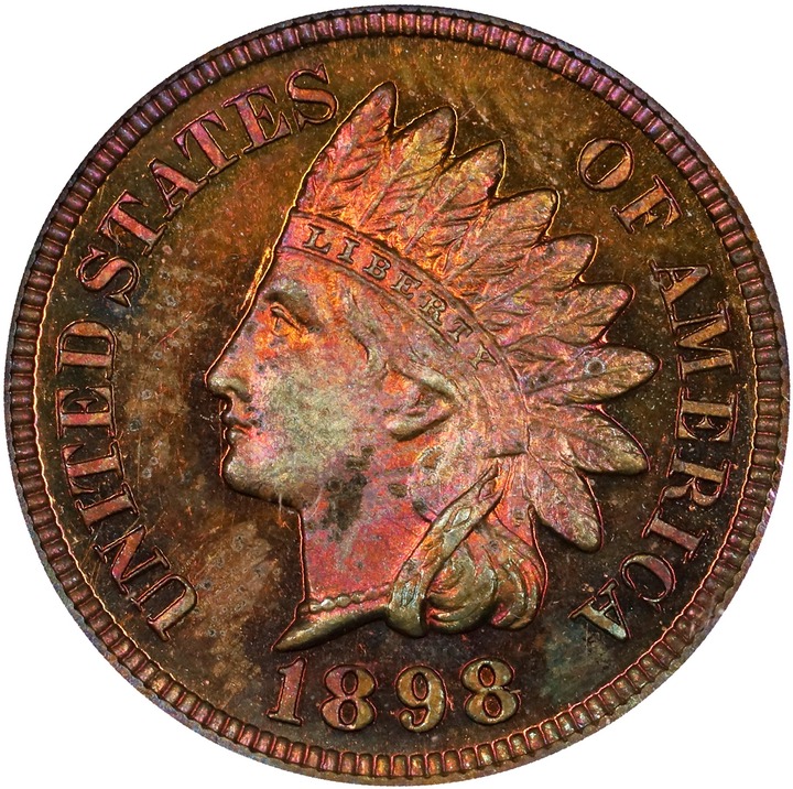 Image for 1898 1c PR RB PR63 RB
