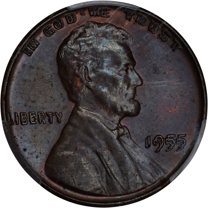 Image for 1955 1c Doubled Die Obverse MS BN AG3 BN