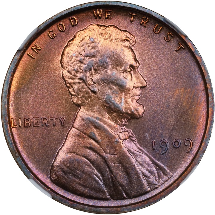 1909 1c Lincoln, Matte Finish PR RB thumbnail 5