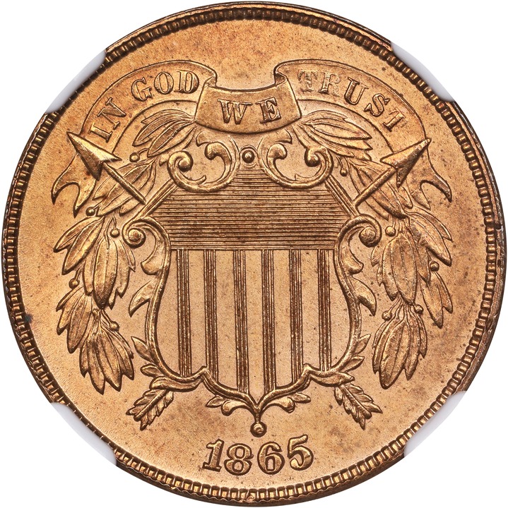 Image for 1865 2c MS RD MS66 RD