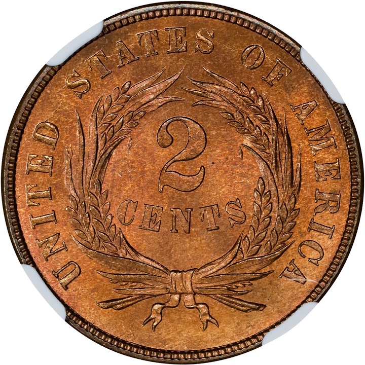 1867 2c MS RB MS66 RB thumbnail 2
