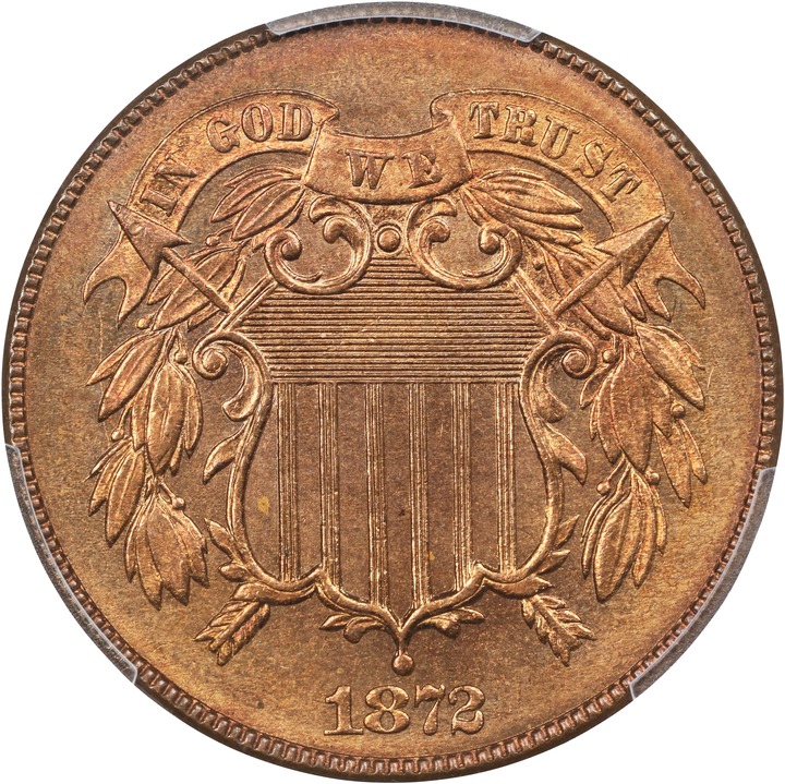 Image for 1872 2c MS RB MS67 RB