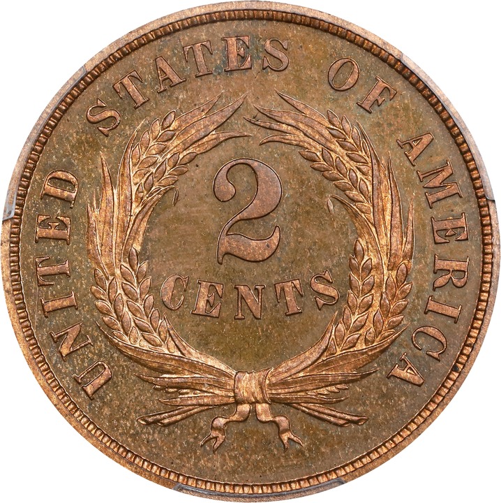 2-Cent Piece 2c 1864-1873 PR RB [Type] PR66 RB thumbnail 6