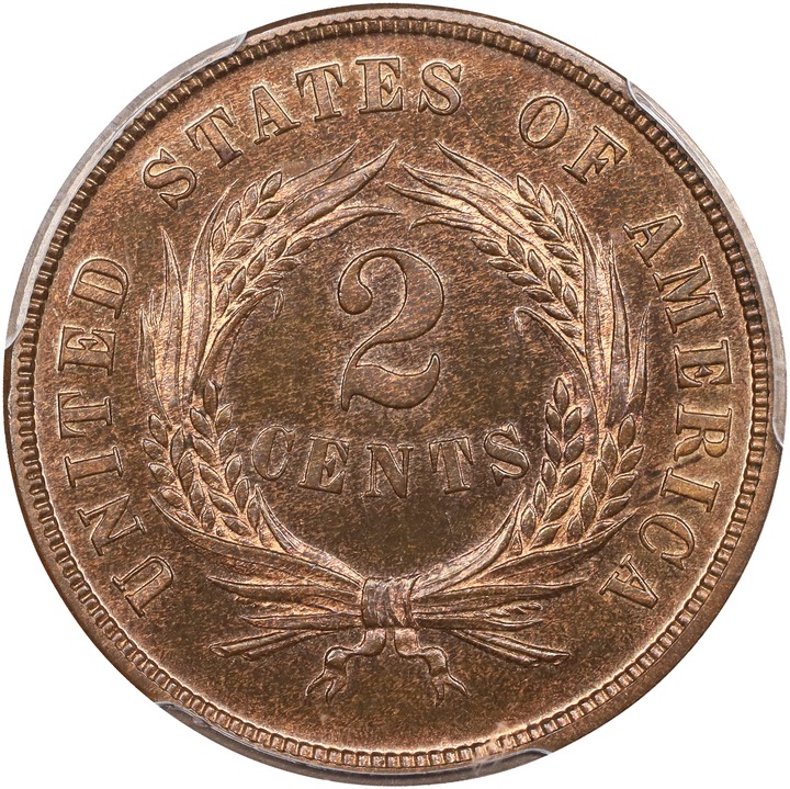 1871 2c Doubled Die Obverse, FS-102 PR BN PR64 BN thumbnail 12