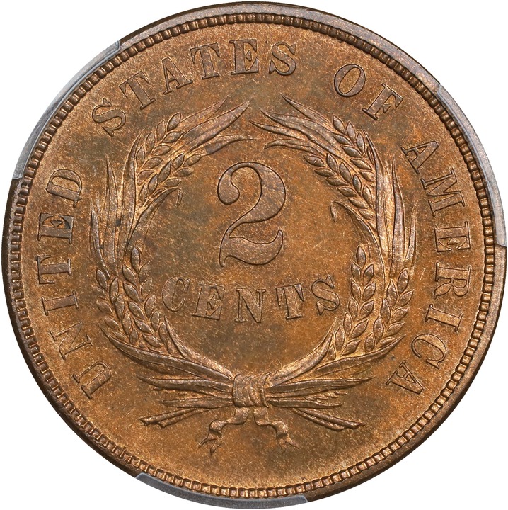 2-Cent Piece 2c 1864-1873 PR RB [Type] PR65 RB thumbnail 6