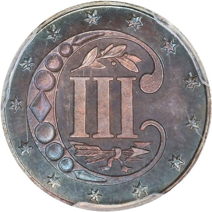 1869/'8' 3cS Narrow Date PR68 thumbnail 10