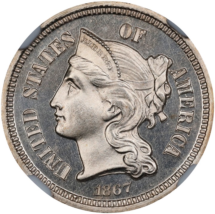 Image for 1867 3cN PR65