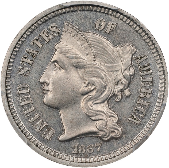 Image for 3-Cent Nickel 3cN 1865-1889 [Type] PR62